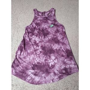 Women's Juniors Size Small A.lab Alien Embroidered Purple Tie Dye Tank Top